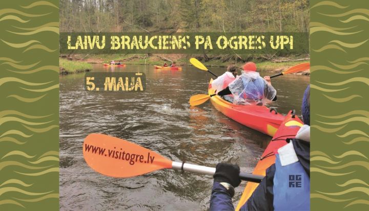Laivu brauciens pa dabas parku "Ogres ieleja"