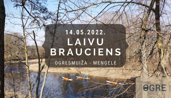 Laivu brauciens pa Ogres upi guvis lielu atsaucību