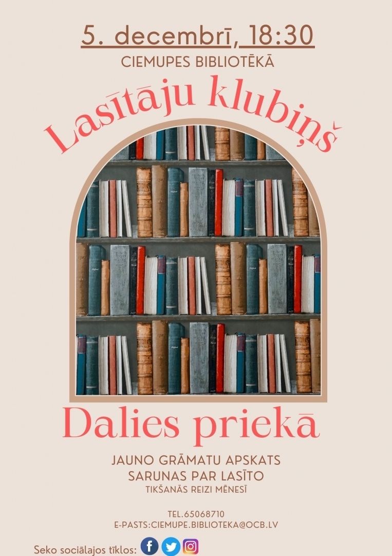 Lasītāju klubiņa "Dalies priekā" tikšanās