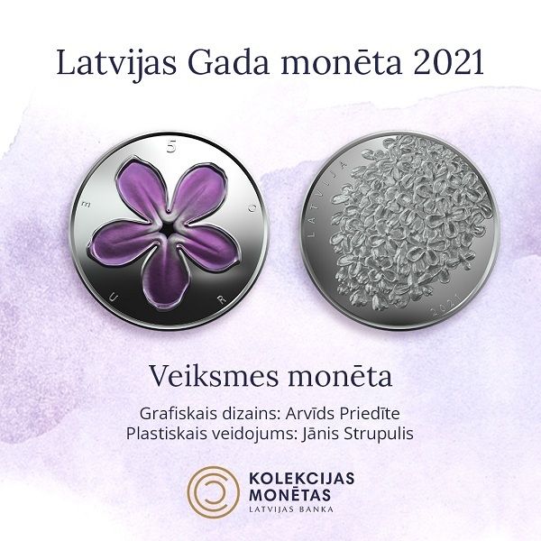 "Latvijas gada monēta 2021" –"Veiksmes monēta"