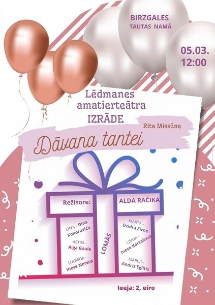 Lēdmanes amatierteātra izrāde Birzgalē