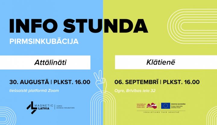 LIAA Ogres biznesa inkubators aicina uz INFO STUNDU