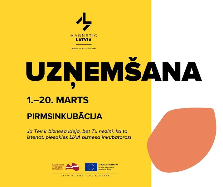 LIAA Ogres biznesa inkubators piesaka jaunu dalībnieku uzņemšanu
