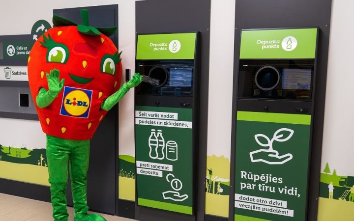 "Lidl" veikalos klientiem depozīta taras pieņemšanas sistēma sāk darboties 1. februārī