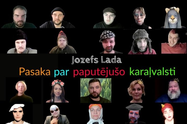 Līdz 1. jūlijam skatāma Ogres teātra Zoom izrāde “Pasaka par paputējušo karaļvalsti”