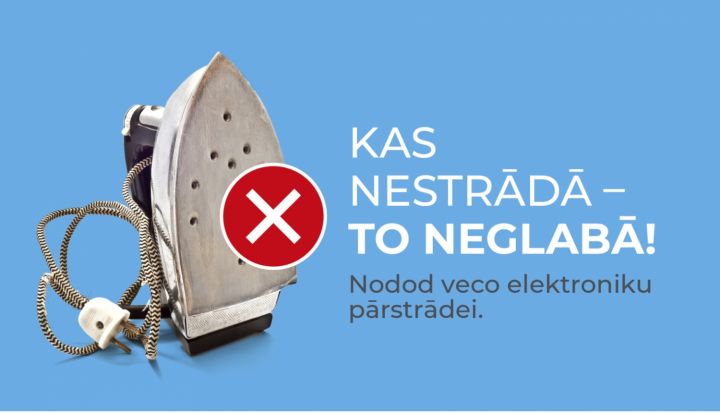 Līdz pat decembra beigām Ogres, Lielvārdes un Madlienas atkritumu šķirošanas laukumos iespējams bez maksas nodot nevajadzīgo elektrotehniku