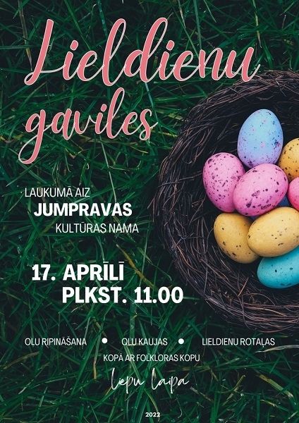 Lieldienu pasākums ģimenēm "Lieldienu gaviles" Jumpravā