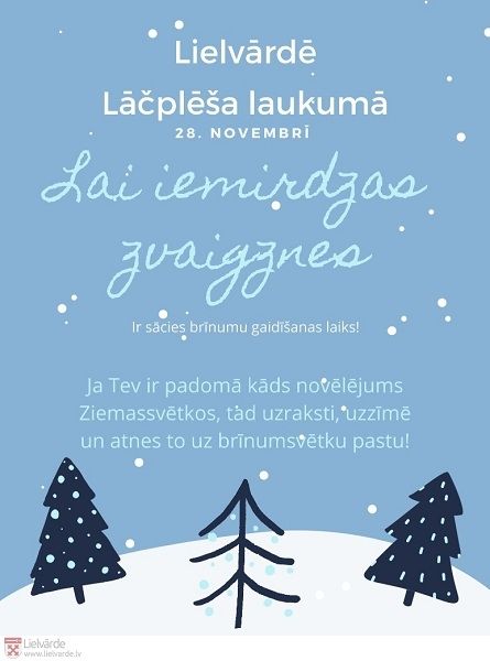 Lielvārdes Ziemassvētku egle iemirdzēsies svētku zvaigznēs​