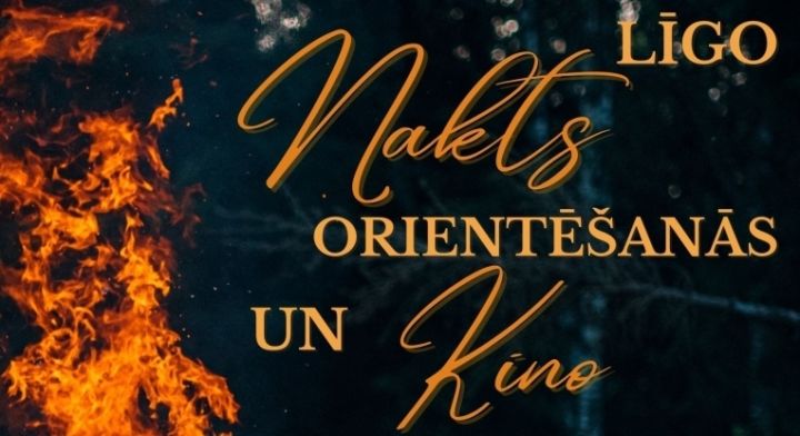 Līgo nakts orientēšanās un kino Jumpravā