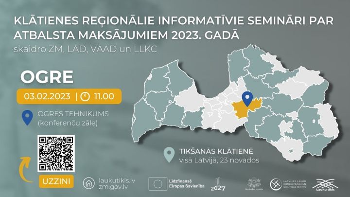 LLKC aicina uz bezmaksas informatīvo semināru Ogrē