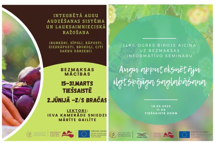 LLKC Ogres birojs aicina uz bezmaksas semināriem