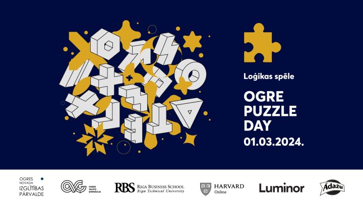 Loģikas spēlē “Ogre Puzzle Day” sacentīsies 100 vidusskolēni