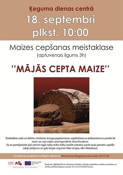 Maizes cepšanas meistarklase Ķegumā