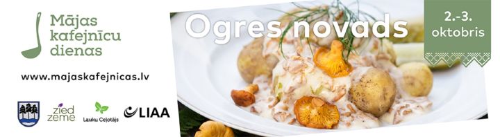 “Mājas kafejnīcu dienas” Ogres novadā 2. un 3. oktobrī!