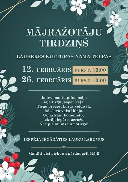Mājražotāju tirdziņš Lauberē
