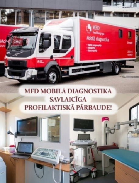 MFD Veselības grupas izbraukuma diagnostika Lielvārdē