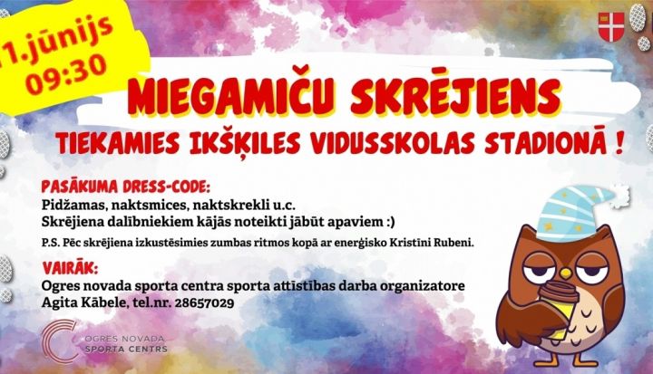 Miegamiču skrējiens Ikšķilē