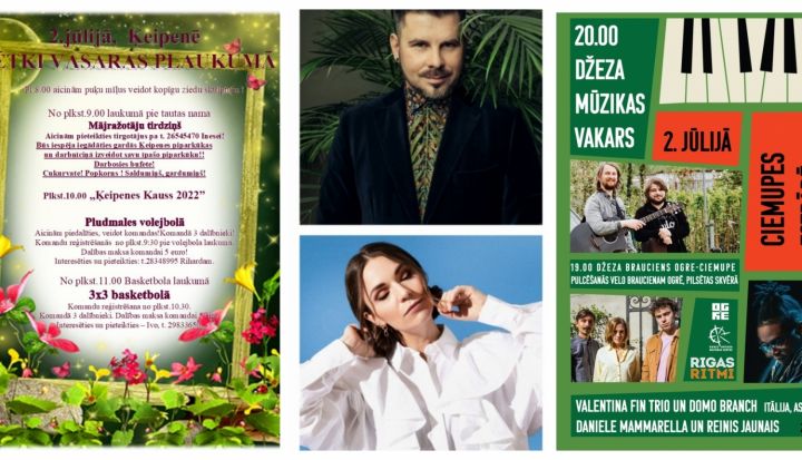 Nedēļas nogalē dažādi koncerti, svētki Ķeipenē un izklaides AB parkā
