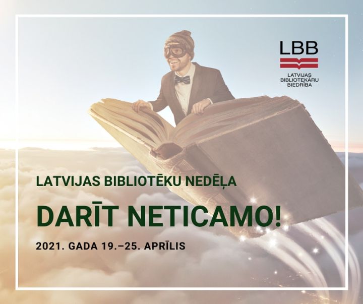No 19. līdz 25.aprīlim notiks Bibliotēku nedēļa