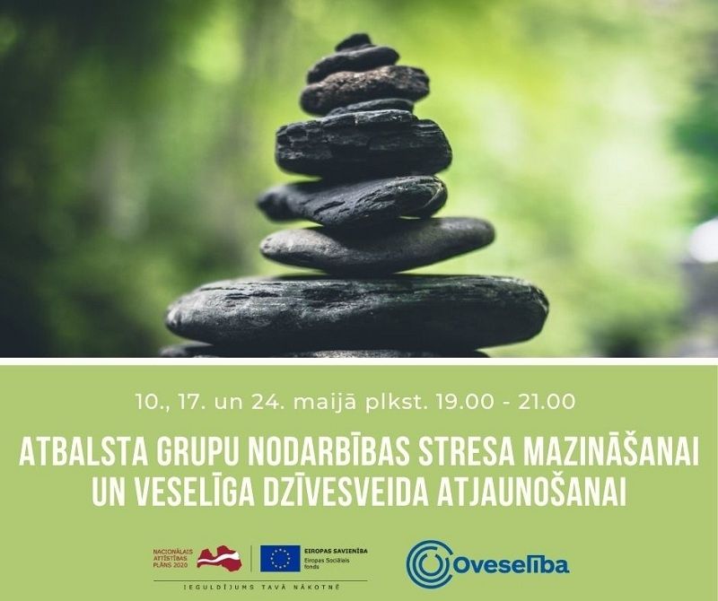 Nodarbības stresa mazināšanai un veselīga dzīvesveida atjaunošanai