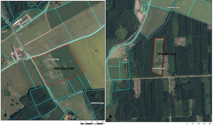 Nomas tiesību rakstiska izsole diviem Ogres novada pašvaldības īpašumiem Lielvārdes pagastā
