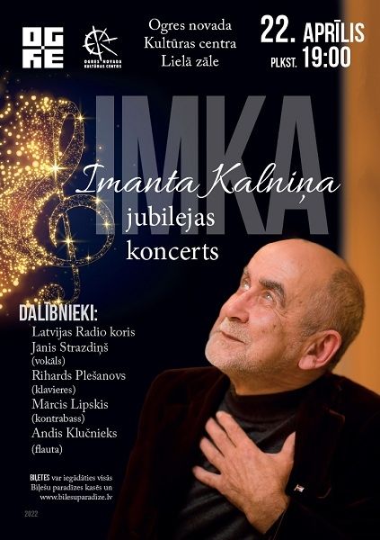 Ogrē būs klausāms Imanta Kalniņa jubilejas koncerts IMKA