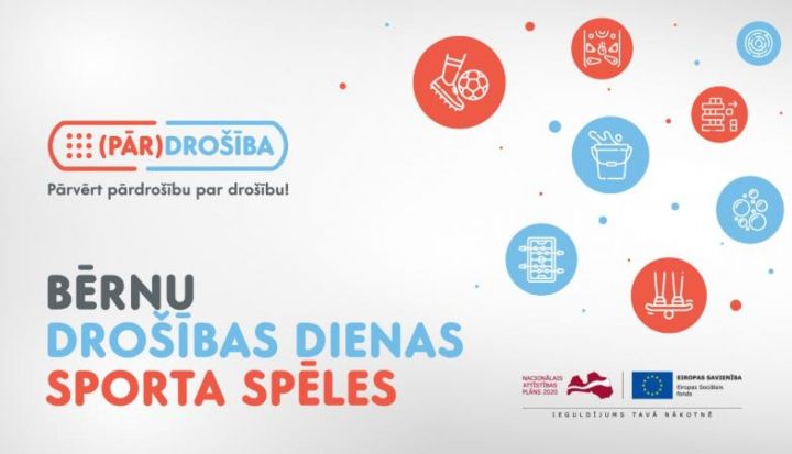 Ogrē norisinās Bērnu drošības dienas sporta spēles
