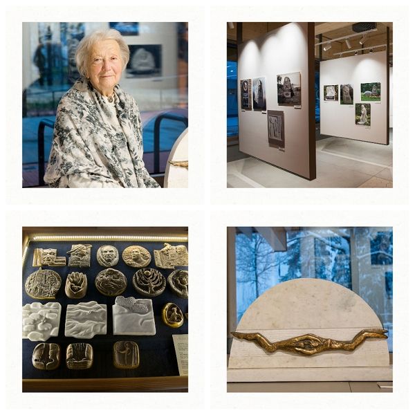 Ogres Centrālajā bibliotēkā atklāta tēlnieces Vijas Ilzes Dzintares darbu izstāde