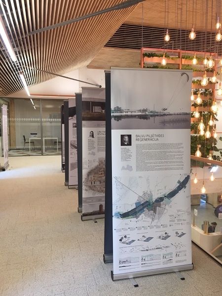 Ogres Centrālajā bibliotēkā- RTU Arhitektūras fakultātes veidotā izstāde