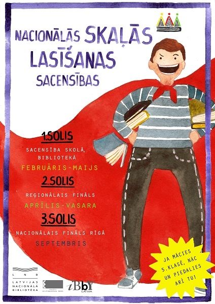 Ogres Centrālās bibliotēka aicina piedalīties Skaļās lasīšanas sacensībās