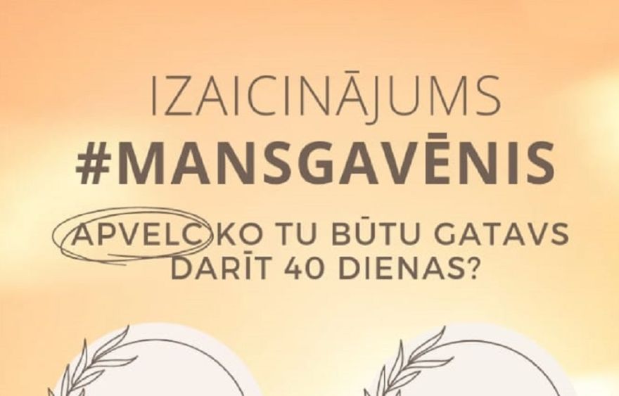 Ogres DOMS aicina piedalīties Lielā Gavēņa izaicinājumā