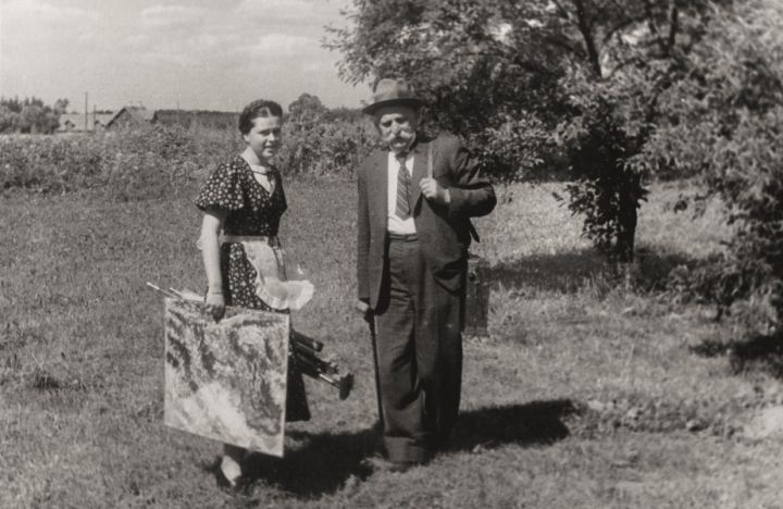 Ogres muzejā saruna par Vilhelma Purvīša apvārsni dzīvē un glezniecībā