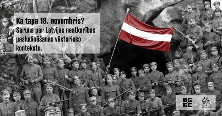 Ogres novada Kultūras centra Facebook lapā saruna KĀ TAPA 18. NOVEMBRIS?