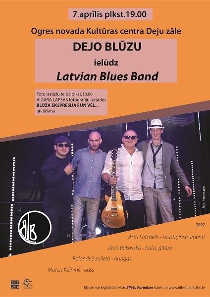 Ogres novada Kultūras centrā LATVIAN BLUES BAND koncertā DEJO BLŪZU