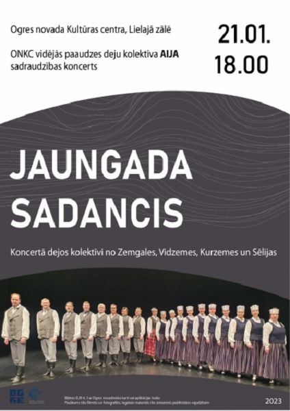 Ogres novada Kultūras centra VPDK AIJA koncerts JAUNGADA SADANCIS