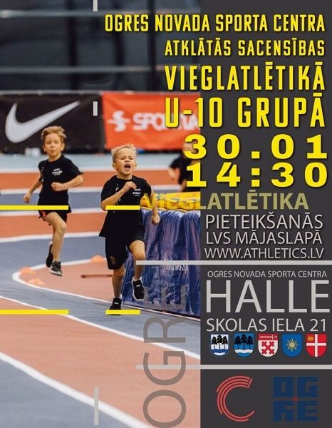Ogres novada sporta centra atklātās sacensības vieglatlētikā U10 grupā