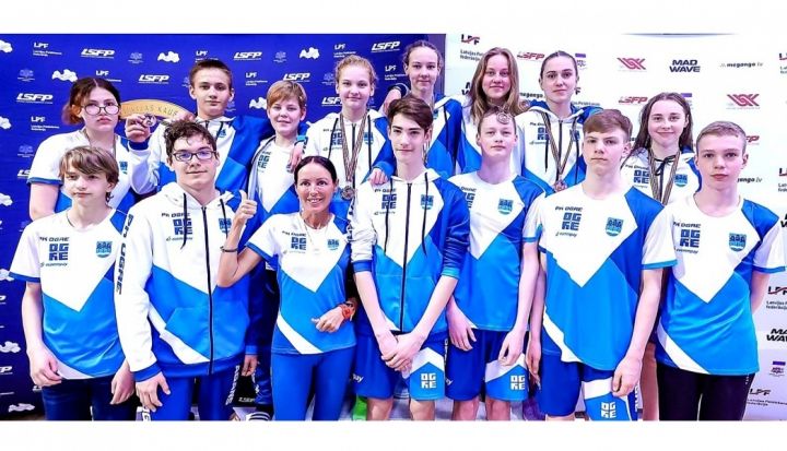 Ogres peldētājiem 18 medaļas Latvijas čempionātā