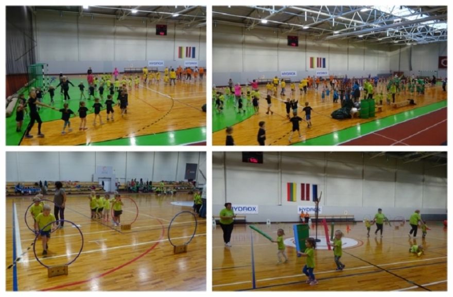 Ogres PII "Zelta sietiņš" piedalās Latvijas Veselības sporta nedēļā