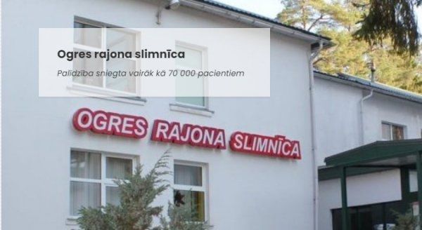 Ogres slimnīcā pavadīta mierīga nedēļas nogale