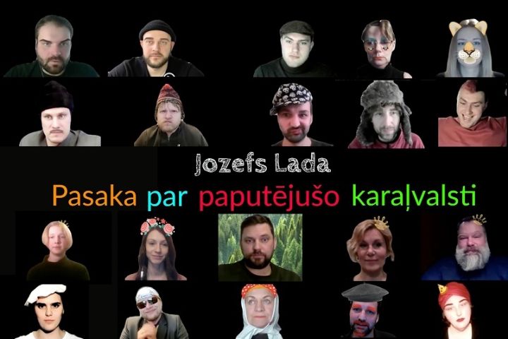 Ogres teātrī pirmizrāde "Pasakai par paputējušo karaļvalsti"