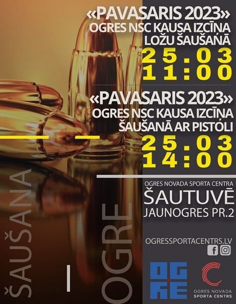 ONSC šautuvē norisināsies šaušanas sacensības