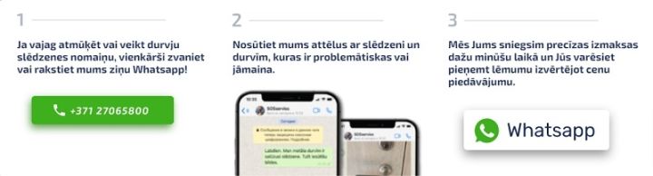 Operatīvs durvju atvēršanas pakalpojums