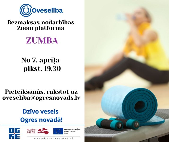 Oveselība aicina uz bezmaksas Zumbas nodarbībām