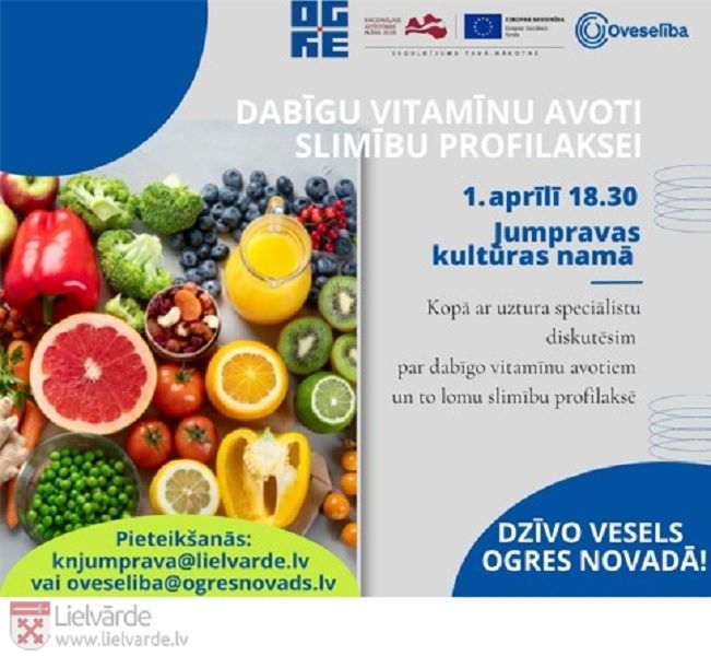 Oveselība aicina uz nodarbību par uzturu Jumpravas kultūras namā
