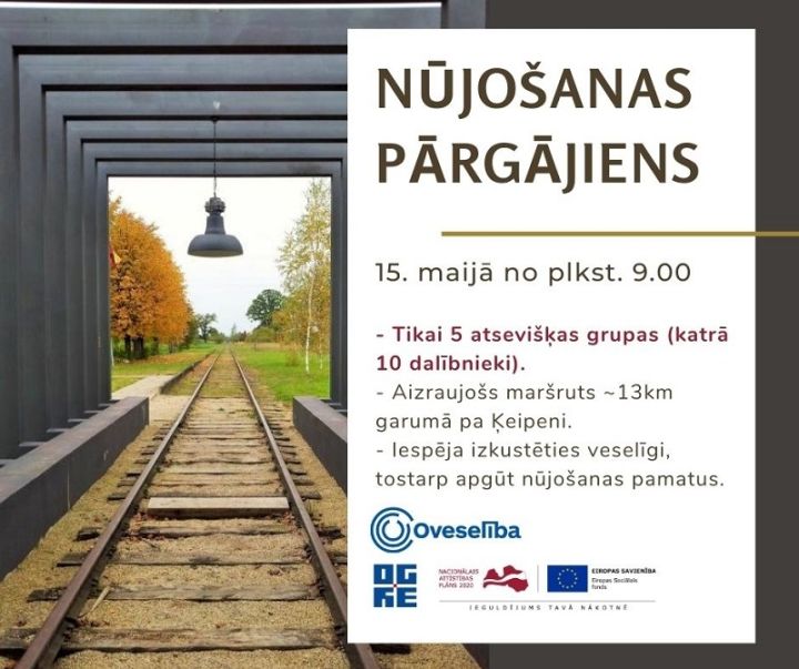 Oveselība aicina uz nūjošanas pārgājienu Ķeipenē