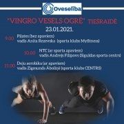 Oveselība aicina uz tiešsaistes nodarbībām "Vingro vesels Ogrē"