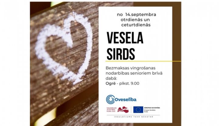Oveselība organizē bezmaksas vingrošanas nodarbības senioriem