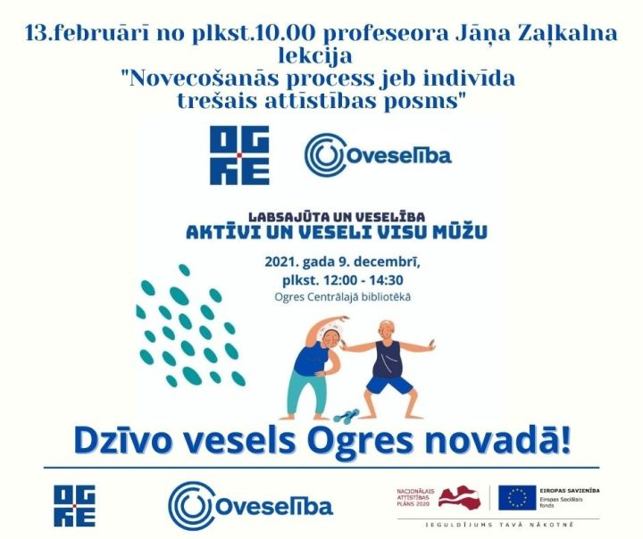 Oveselība piedāvā profesora Jāņa Zaļkalna lekciju