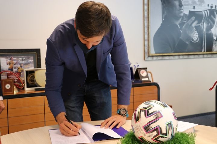 Parakstīts nodomu protokols ar Latvijas Futbola federāciju