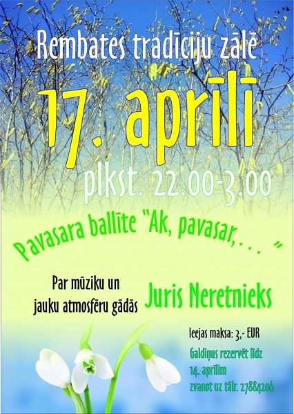 Pavasara balle “Ak, pavasar,…” Rembatē